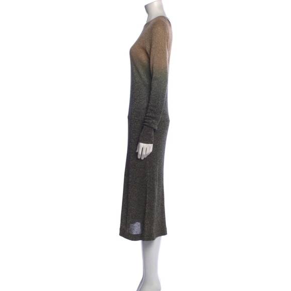 NWT Joseph Crew Neck Metallic Sweater Dress - Picture 2 of 10